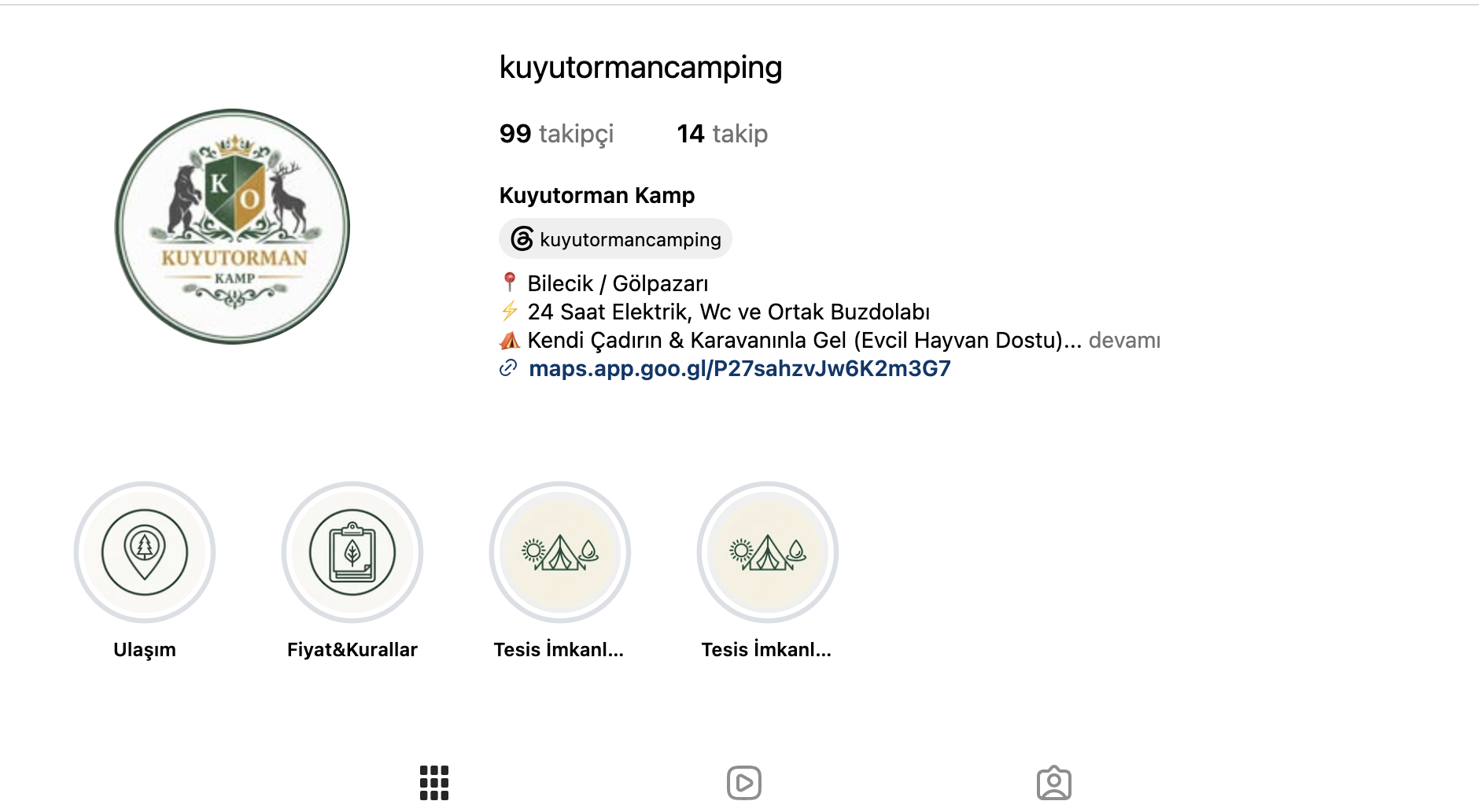 Kuyutorman Camping Instagram